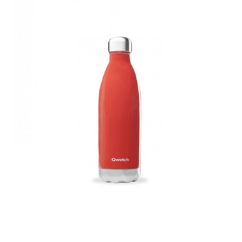 Bouteille isotherme Gourde inox Blanc brillant 750 ml QWETCH - MES
