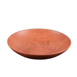 Assiette creuse vesuvio terracotta 19 cm Table passion - Ambiance