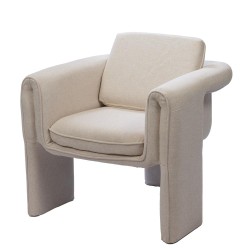 Fauteuil Scarlett blanc