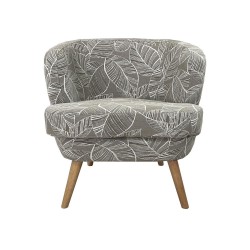 Fauteuil Dagmard feuille lin