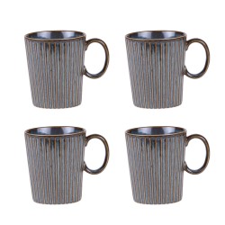 Coffret de 4 mugs Liv bleu...