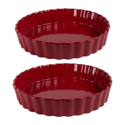 Set de 2 tourtières Rouge...