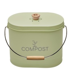 Seau compost ovale vert 7L