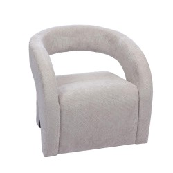 Fauteuil Barney gris clair