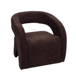 Fauteuil Barney marron