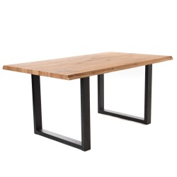 Table U droit 180 cm en chêne 