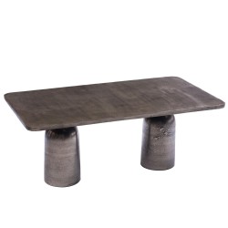 Table basse Totem aluminium