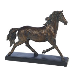 Cheval sur socle bronze