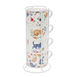 Coffret rack 4 tasses Loris...